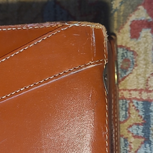 VINTAGE SPLIT COWHIDE LEATHER BRIEFCASE BAG - Picture 10 of 16